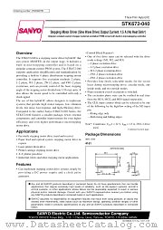 STK672-040 datasheet pdf SANYO