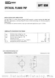BFT95H datasheet pdf SGS-ATES