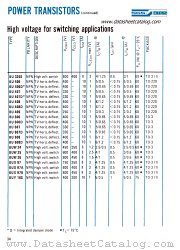 BU409 datasheet pdf SGS-ATES