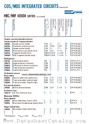 HBC4052A datasheet pdf SGS-ATES