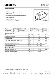 BAR63-02W datasheet pdf Siemens