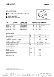 BAR63-06 datasheet pdf Siemens