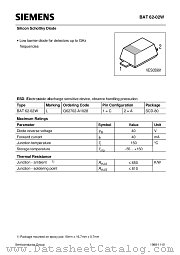 BAT62-02W datasheet pdf Siemens