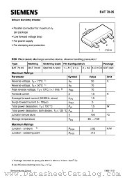 BAT70-05 datasheet pdf Siemens