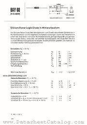 BAY60 datasheet pdf Siemens