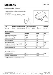 BCR142 datasheet pdf Siemens