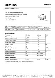 BFP180W datasheet pdf Siemens