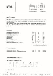BFY45 datasheet pdf Siemens