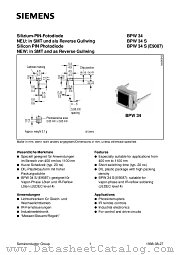 BPW34S(E9087) datasheet pdf Siemens