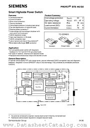 BTS442D2 datasheet pdf Siemens