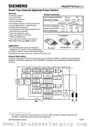 BTS621L1 datasheet pdf Siemens