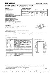 BTS707 datasheet pdf Siemens