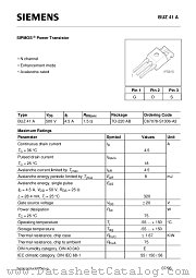BUZ41A datasheet pdf Siemens