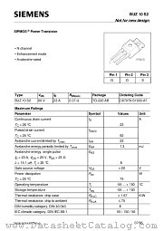 BUZ10S2 datasheet pdf Siemens