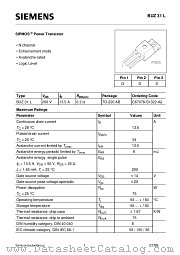 BUZ31L datasheet pdf Siemens