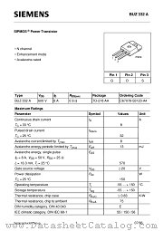 BUZ332A datasheet pdf Siemens