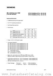 HYB3164800AJ-40 datasheet pdf Siemens