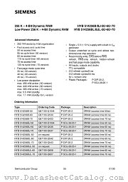 HYB514256BL-50 datasheet pdf Siemens