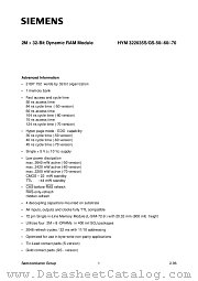 HYM322035GS-60 datasheet pdf Siemens