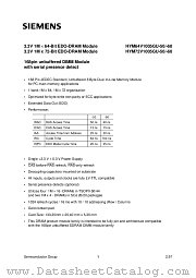 HYM72V1005GU-50 datasheet pdf Siemens