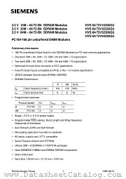 HYS64V32200GU-8 datasheet pdf Siemens