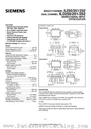 IL252 datasheet pdf Siemens