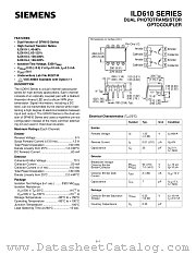 ILD610-3 datasheet pdf Siemens