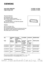 LSC876 datasheet pdf Siemens