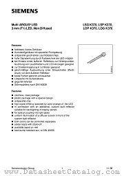 LOPK370-N datasheet pdf Siemens