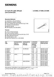 LG3369-FJ datasheet pdf Siemens