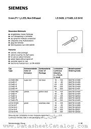 LS5420-P datasheet pdf Siemens