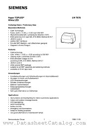 LWT676-M1 datasheet pdf Siemens