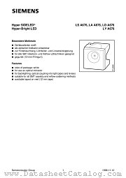 LYA676-PS datasheet pdf Siemens
