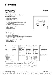 LYE676-U1 datasheet pdf Siemens