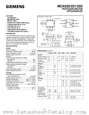 MCA255 datasheet pdf Siemens