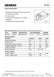 BAT60A datasheet pdf Siemens