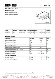 BAW78M datasheet pdf Siemens