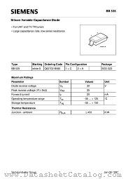 BB535 datasheet pdf Siemens