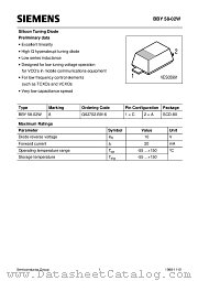 BBY58-02W datasheet pdf Siemens