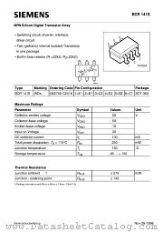 BCR141S datasheet pdf Siemens