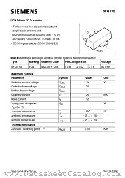 BFQ19S datasheet pdf Siemens