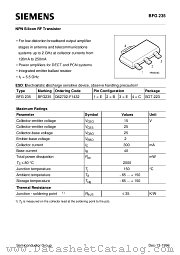 BFG235 datasheet pdf Siemens
