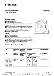 LSYA676-P+P datasheet pdf Siemens