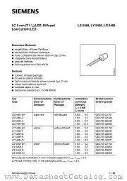 LS5469-GK datasheet pdf Siemens