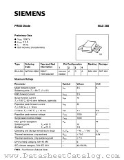 BAX280 datasheet pdf Siemens