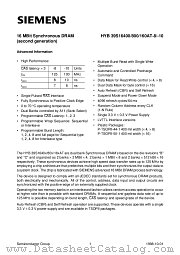 HYB39S16160AT-10 datasheet pdf Siemens