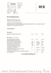 RHY20 datasheet pdf Siemens