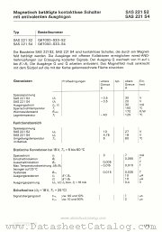 SAS221S4 datasheet pdf Siemens