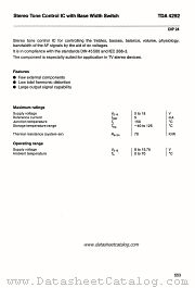 TDA4292 datasheet pdf Siemens