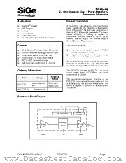 PA2423G datasheet pdf SiGe Semiconductor